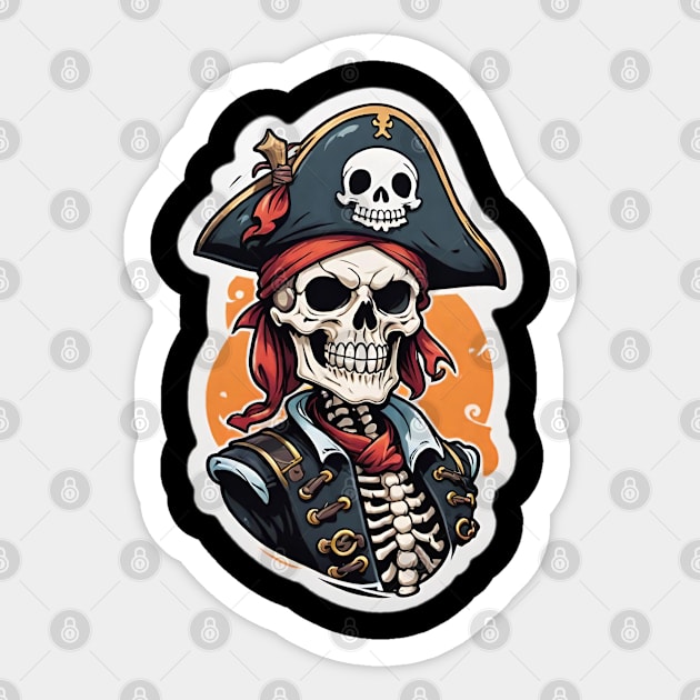 Pirate Skeleton Guy 1 Sticker by Grave Digs